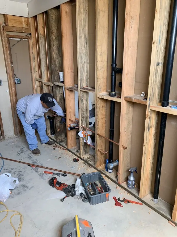 Commercial rough-in plumbing for Water Heater Replacement in Liberty Hill